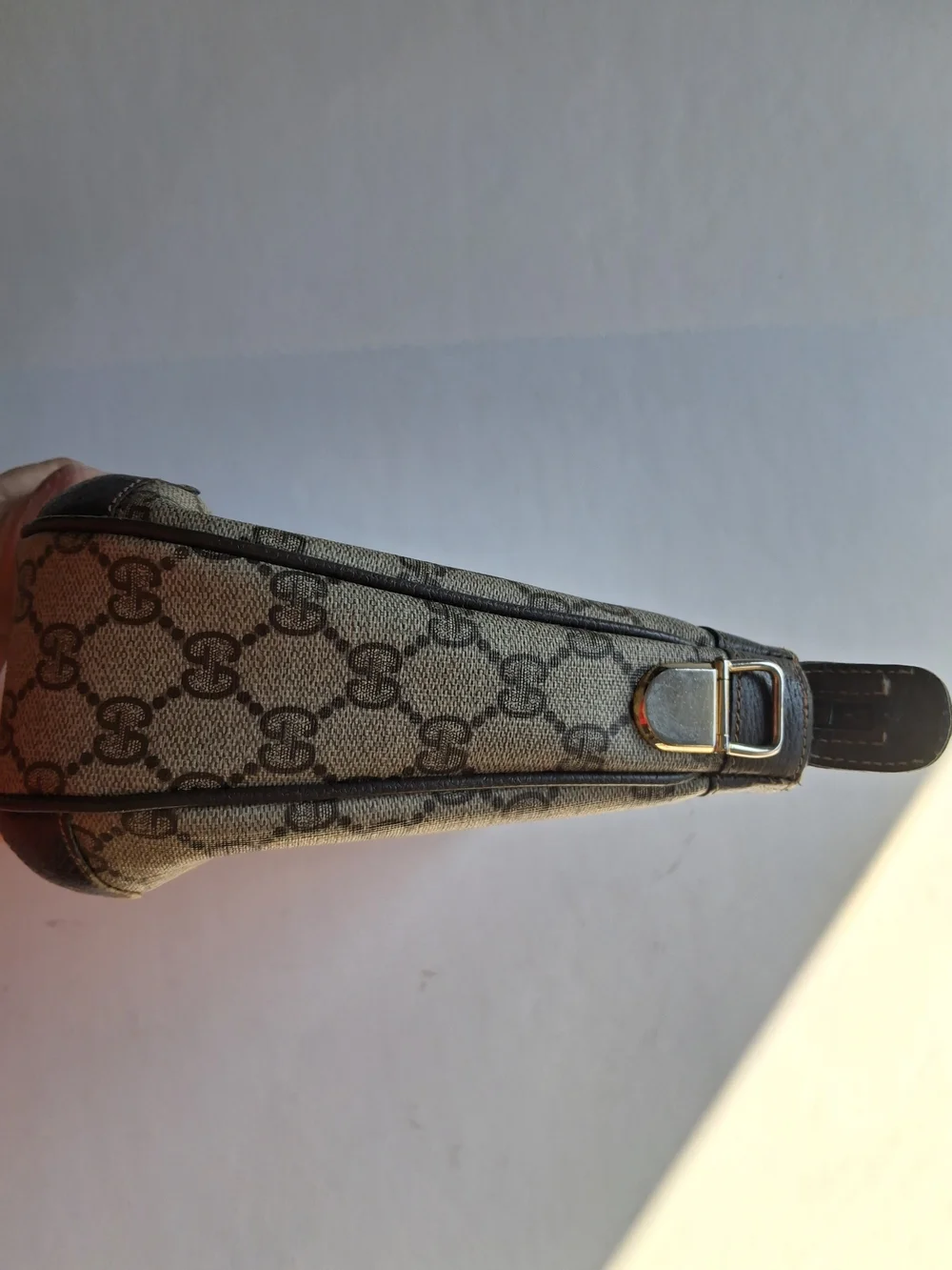 Gucci Brown/Beige Monogram Cosmetic Case Crossbody - Picture 4 of 14